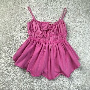 Free people we the free Scarlett tank pink medium boho romantic